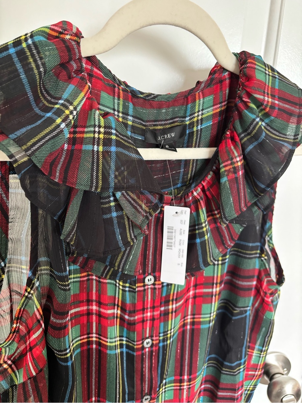 J. Crew Ruffle Collar Top - Picture 3 of 7
